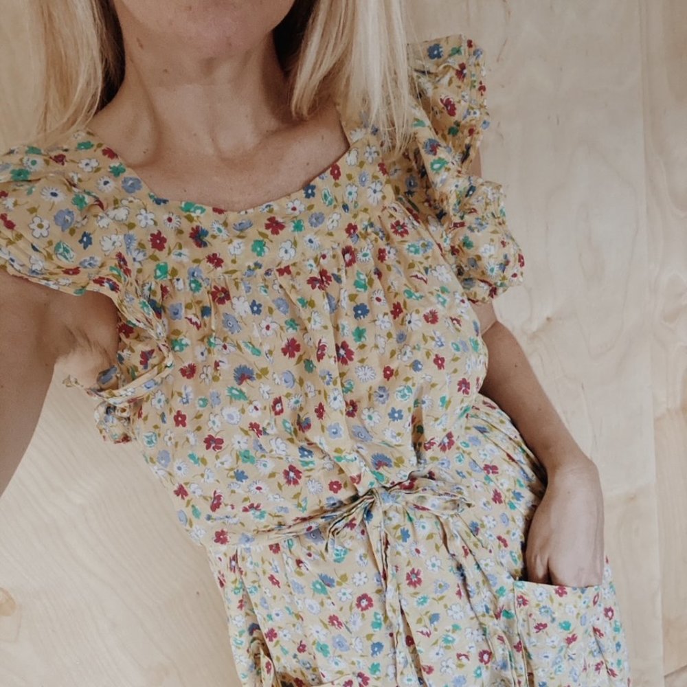 Doen Sonnet Dress (Floral Yellow)